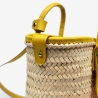 Petit Panier en raphia et cuir conçu pour La Sultana