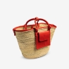 Panier en raphia et cuir conçu pour La Sultana
